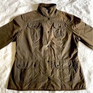 Barbour Utility Coat Olive Green Size 12 US 14 UK